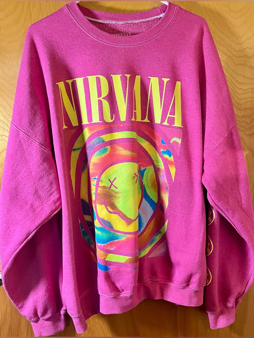 Urban Outfitters Nirvana Oversized Crewneck Sweater